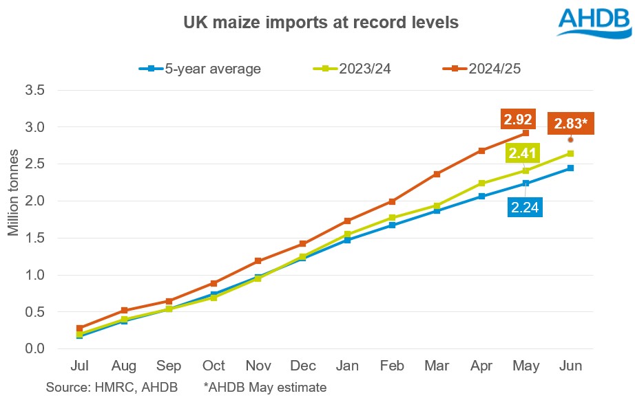 Chart 1 Maize import 15 07 2025